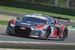 MAPELLI-ALBUQUERQUE (AUDI R8 LMS) SI IMPONGONO A IMOLA NEL SECONDO TURNO DI PROVE LIBERE